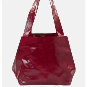 Kisim Red Leather Cube bag